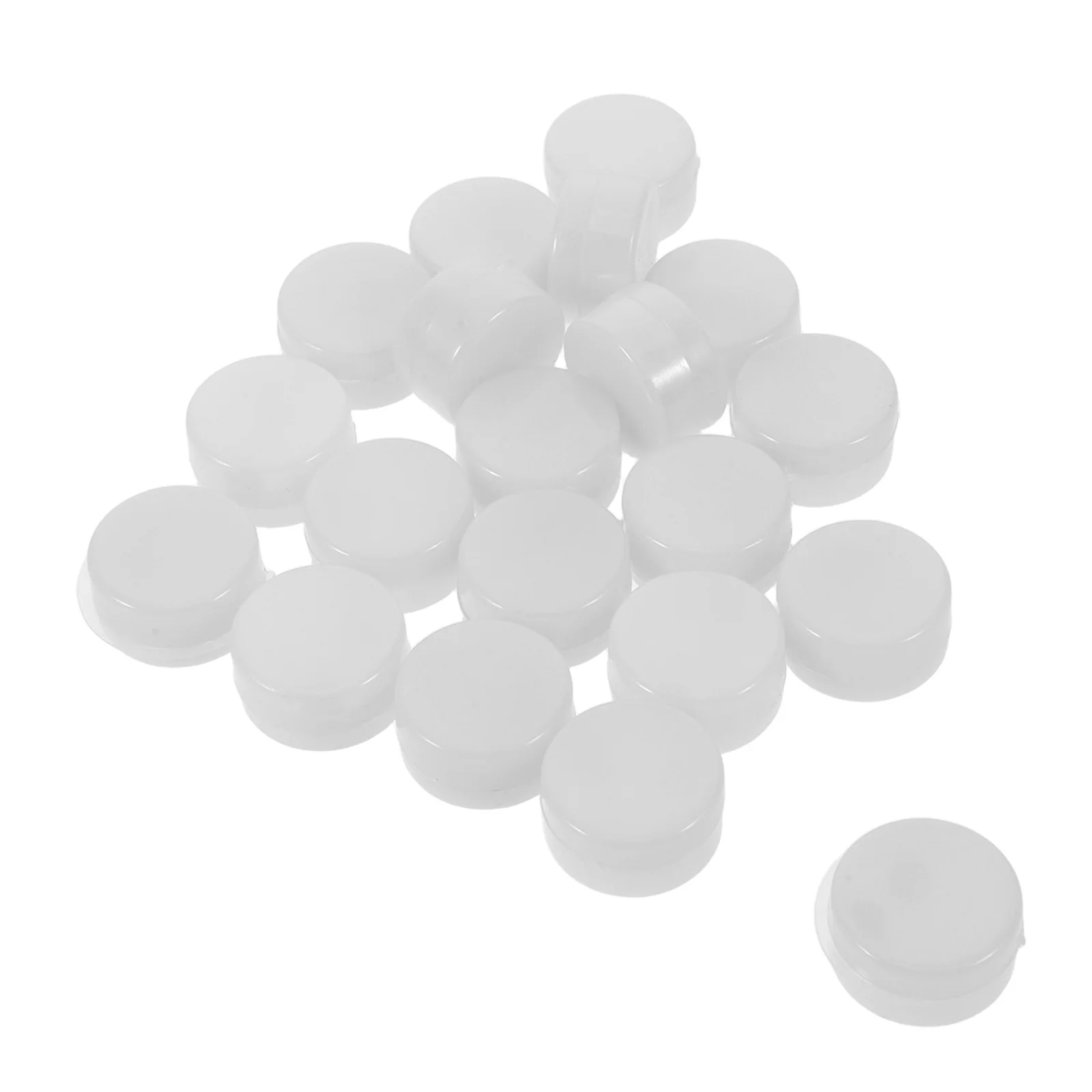 20 piezas insertos de sonajero para bebé, piezas de repuesto para fabricante de ruido de plástico plano seguro, desarrollo sensorial de agitación infantil DIY