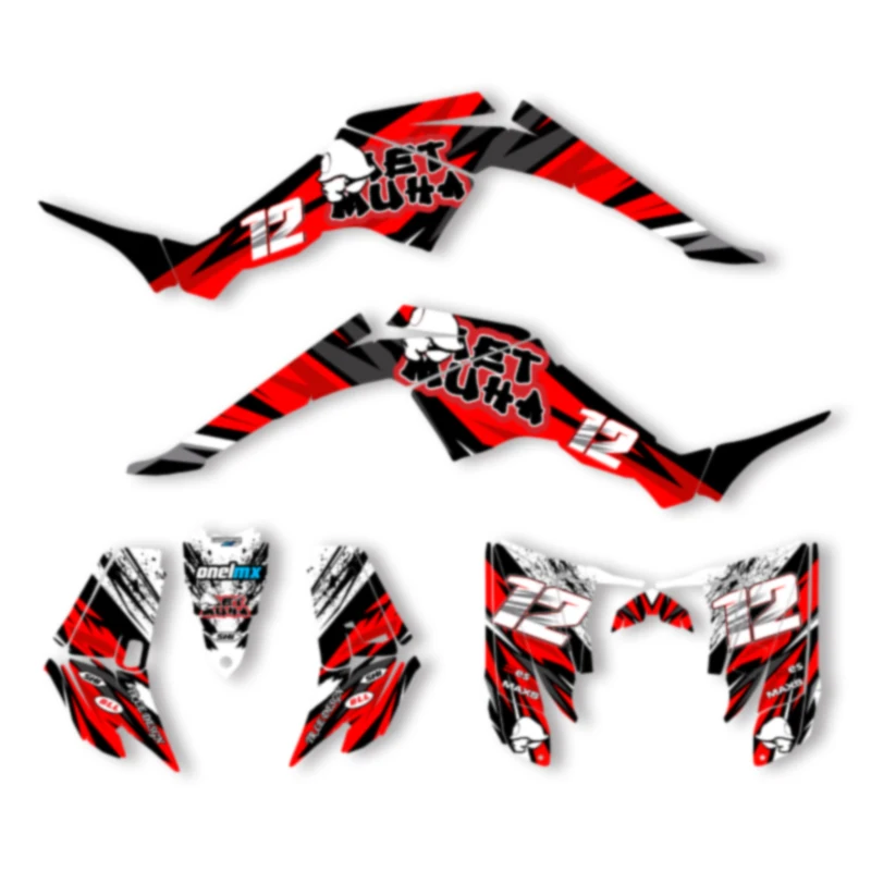 

DSMTECH Custom Motorcycle Graphics Enduro Decals Stickers Kits For YAMAHA Raptor 350 2004 2005 2006 2007 2008-2014 001