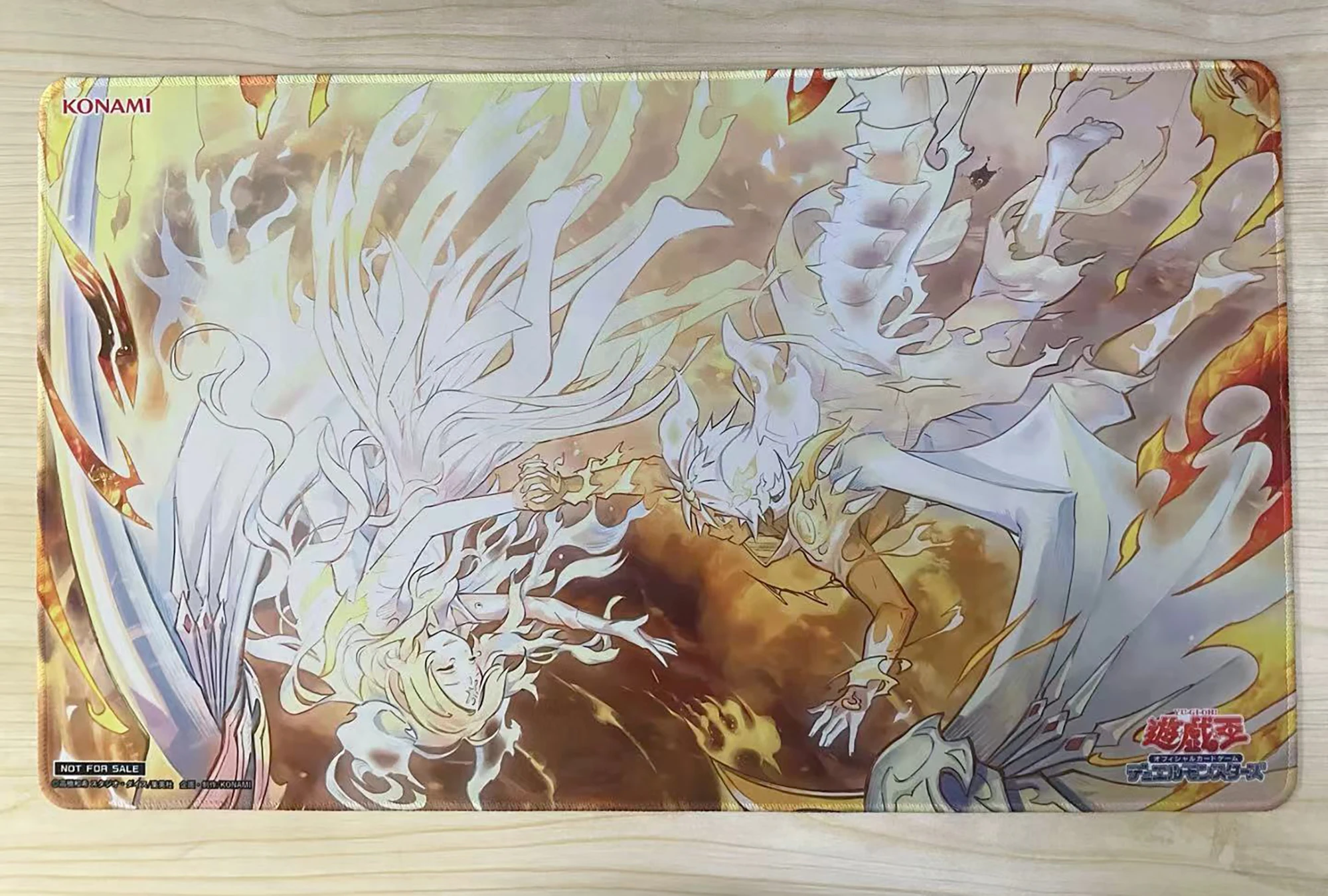 YuGiOh Light of The Branded Playmat DIY TCG CCG Fallen of Albaz Incredible Ecclesia, The Virtuous Trading Card Game Mat Mousepad