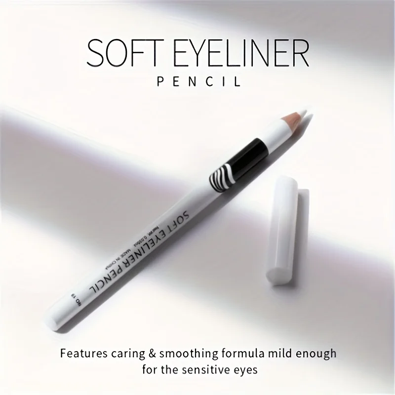 防水ホワイトアイライナー3本。 長持ちし、滑らかで、簡単に着用できます。 目元の美白剤。 音楽祭に最適