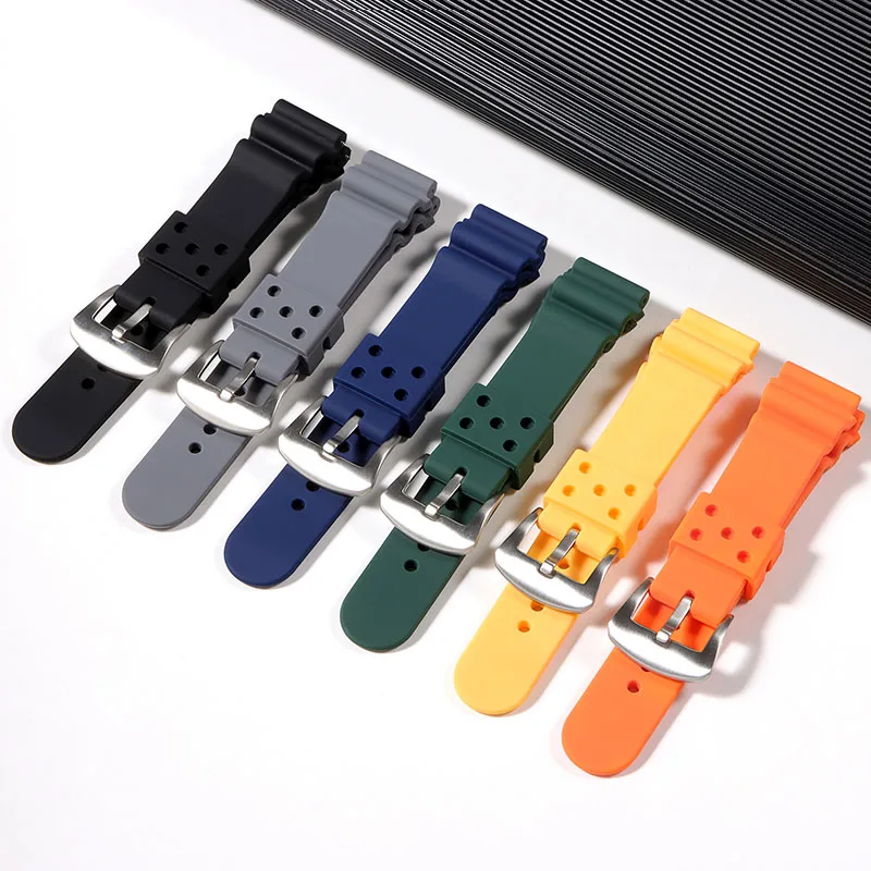 20mm 22mm Silicone Watch Band for Seiko No.5 SKX007 SKX009 Diving 007 SRP777J1 Prospex Waterproof Diving Bracelet Sports Strap