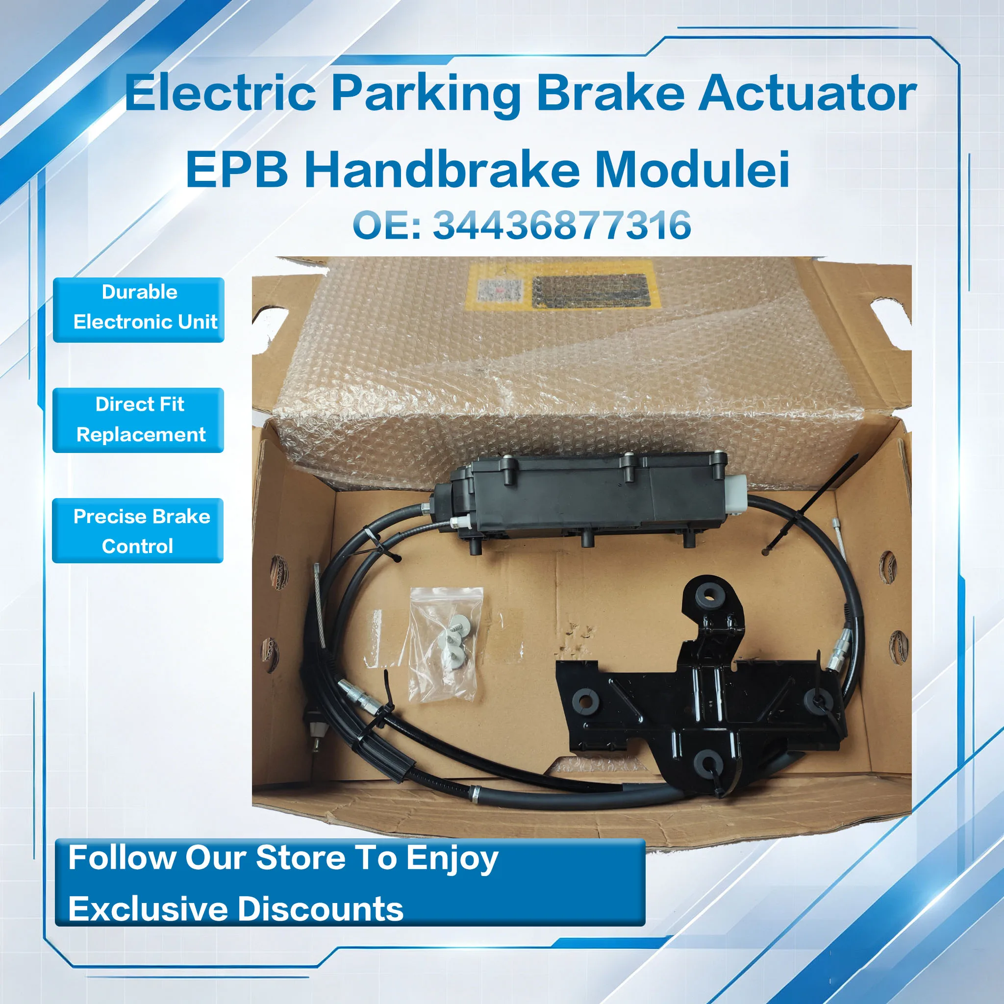 34436877316 EPB Electronic Parking Brake Actuator Control Module For BMW 7‑Series F01 F02 F03 F04 2008‑2015