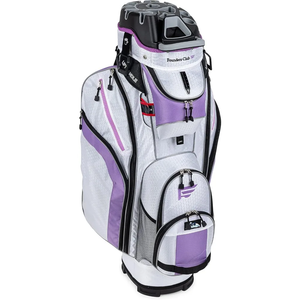 Premium Cart Bag with 14 Way Organizer Divider Top