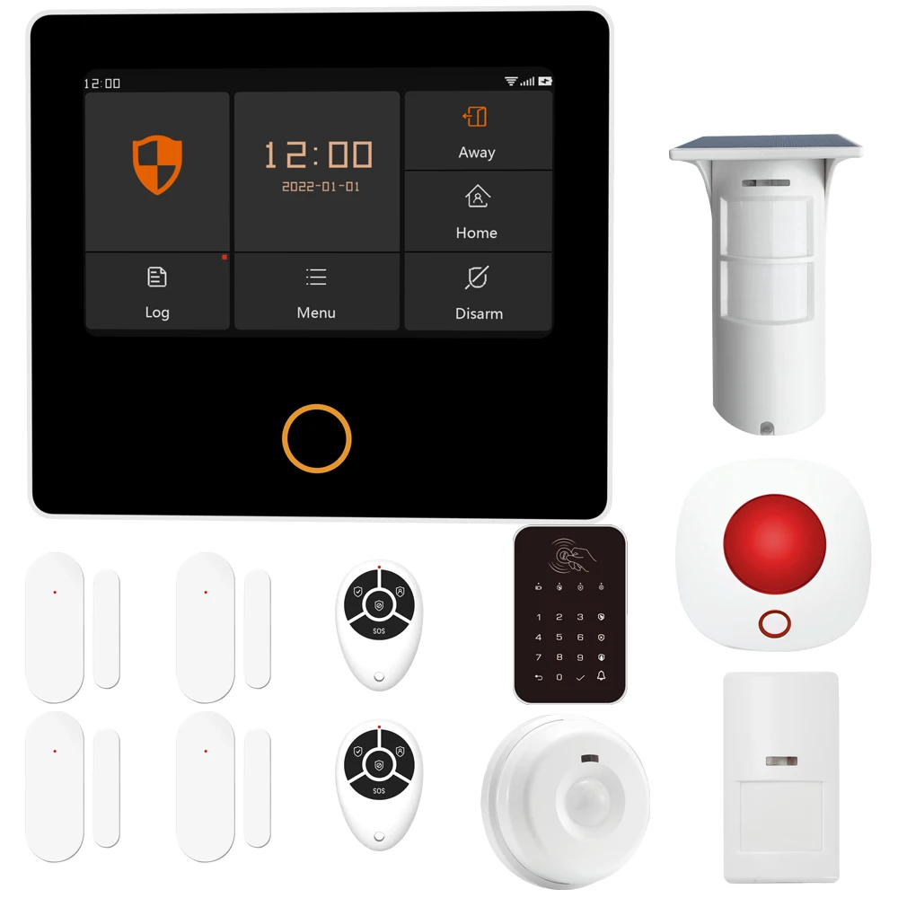 Tuya APP Wireless 433mhz GSM Wifi Smart Security Alarm System