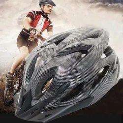 Cycling Helmet Comfort Lining Lightweight Fiber Texture Helmet Adult Mountain Bike Cycling Equipment