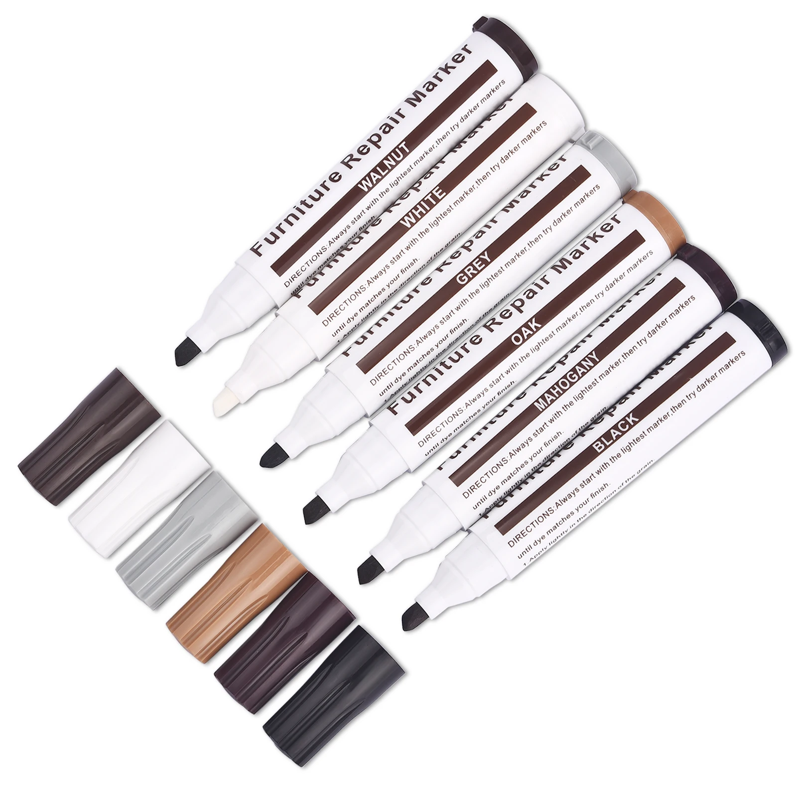 Wooden Furniture Paint Repair Pen Fill Scratches Repair Paint Pen Care Permanent Paint Mark Repair Tool DIY Oily Graffiti Pen