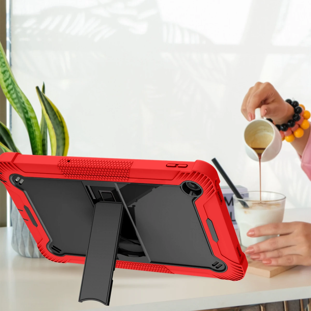 Escritório portátil Tablet Case Shell, Lazer Outdoor Tablets Case para Amazon Fire HD 8 2022, 8 "220x 155x20mm