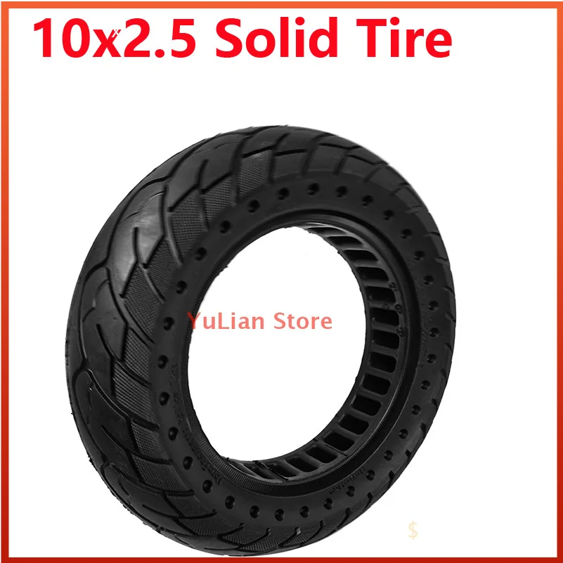 

Size 10x2.50 honeycomb solid tire 10*2.5 tubeless thickened wheel For electric scooter slide