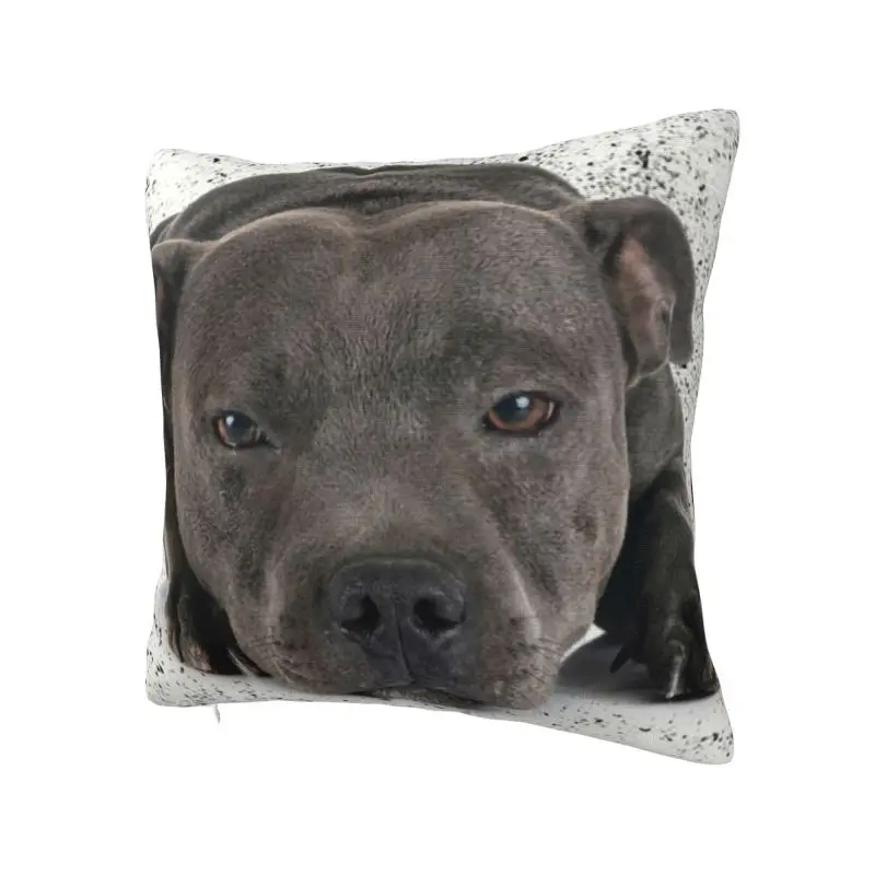 Staffordshire Bull Terrier Dog Pillow Case 40x40cm Decorative Animal Modern Cushion Cover Car Pillowcase