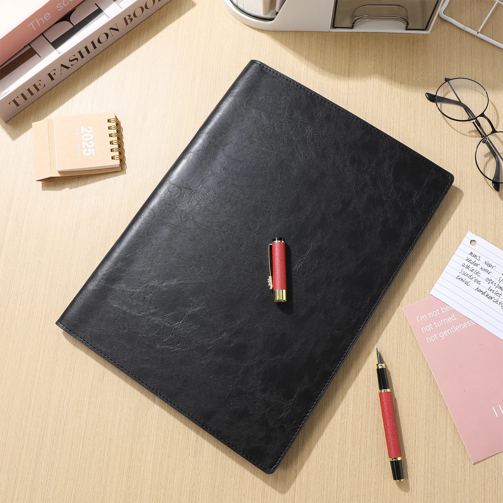 Folder Splint File Folders Business Portfolio Binder Resume for Interview Pu Nurse Clipboard with Storage Pad Men