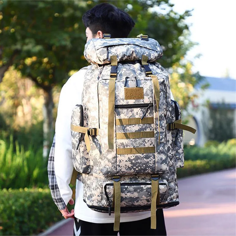 Multi-purpose Backpack Fashion Back Pack 70 L Large Capacity Rugzakken Camouflage Double Bagpack Bags Bolsos