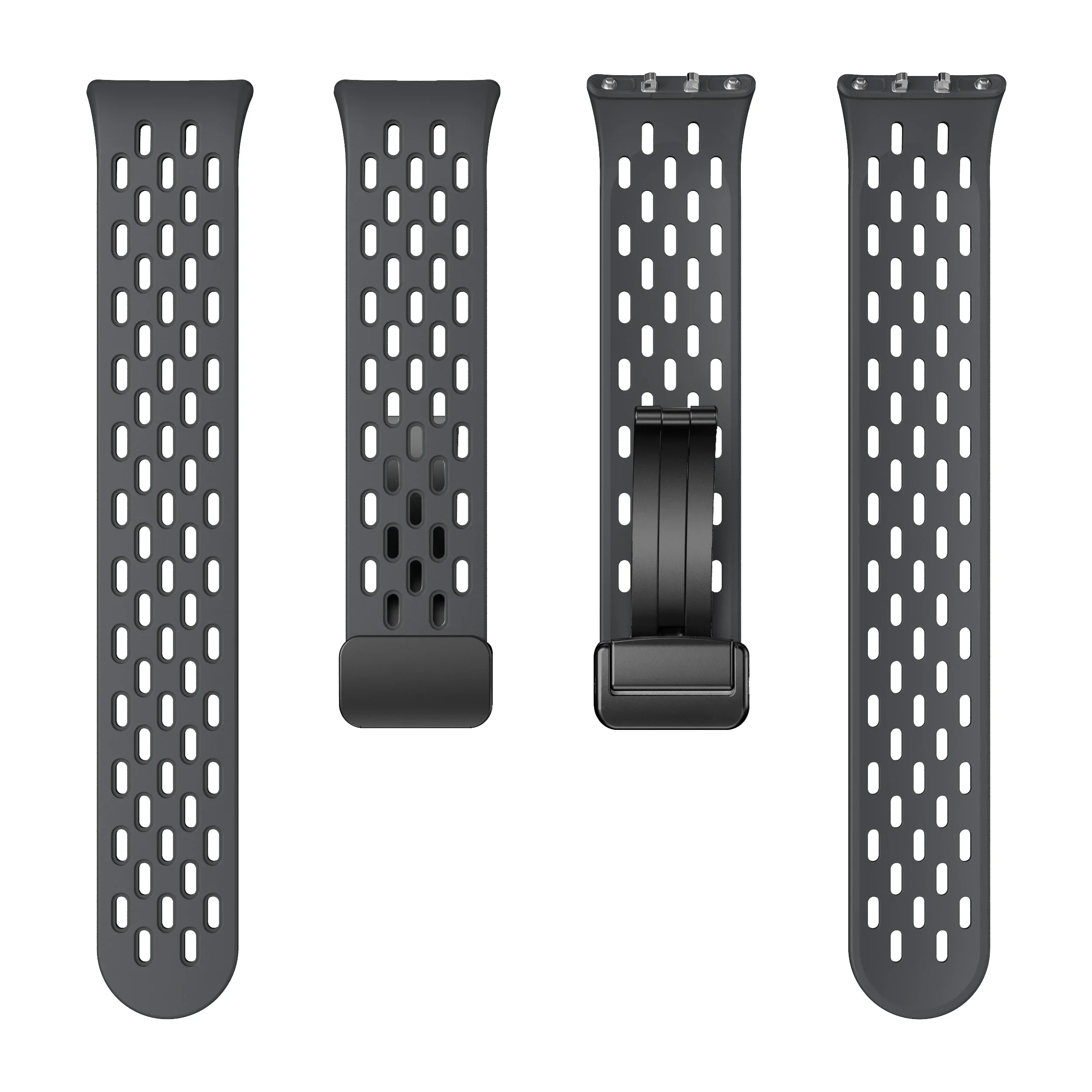 حزام سيليكون بإبزيم دي مغناطيسي ، سوار رياضي لسامسونج غالاكسي Fit3 سوار معصم ، إكسسوارات سوار