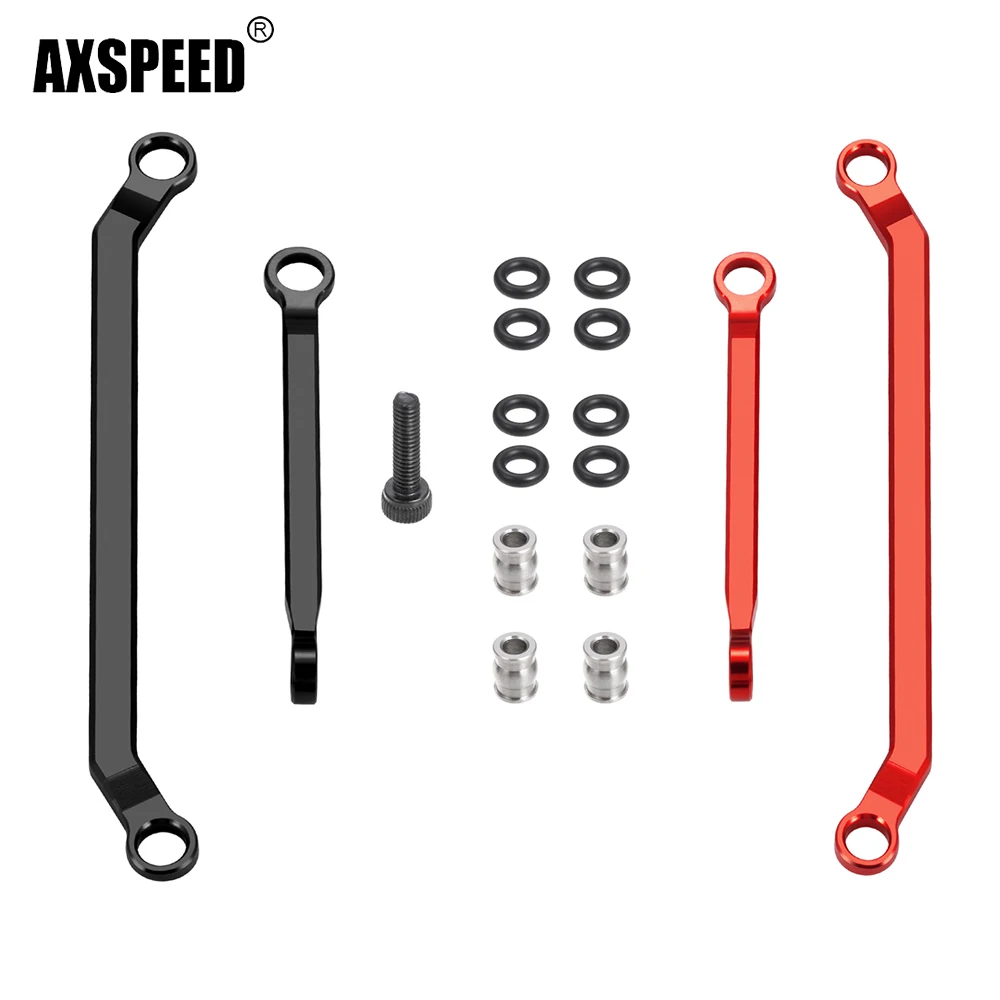 AXSPEED Metal Steering Links Rod Linkage Link Set for Redcat Ascent 1/18 RC Crawler Car Upgrade Parts