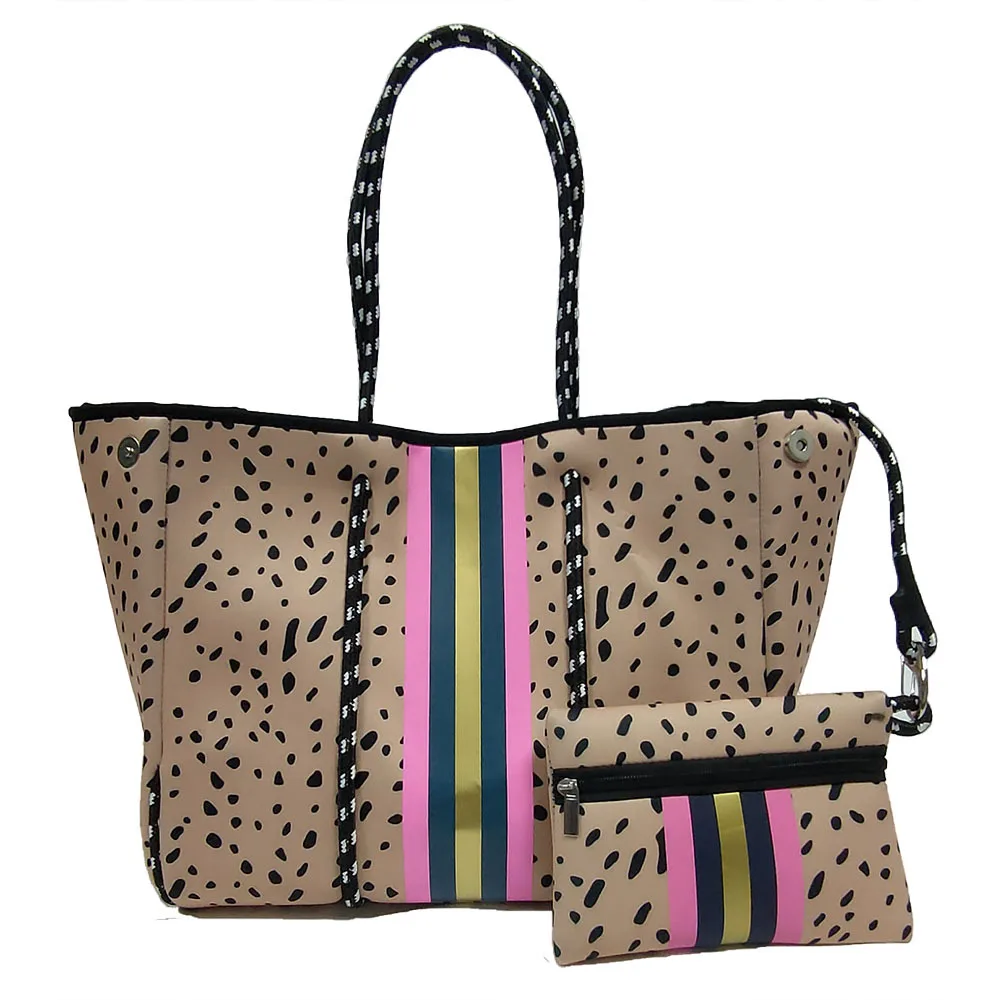 

Portable Swimming Storage Handbag, Fashionable Printed Diving Material, Large Capacity Outdoor Beach Bag, Travel Shoulder Bag
