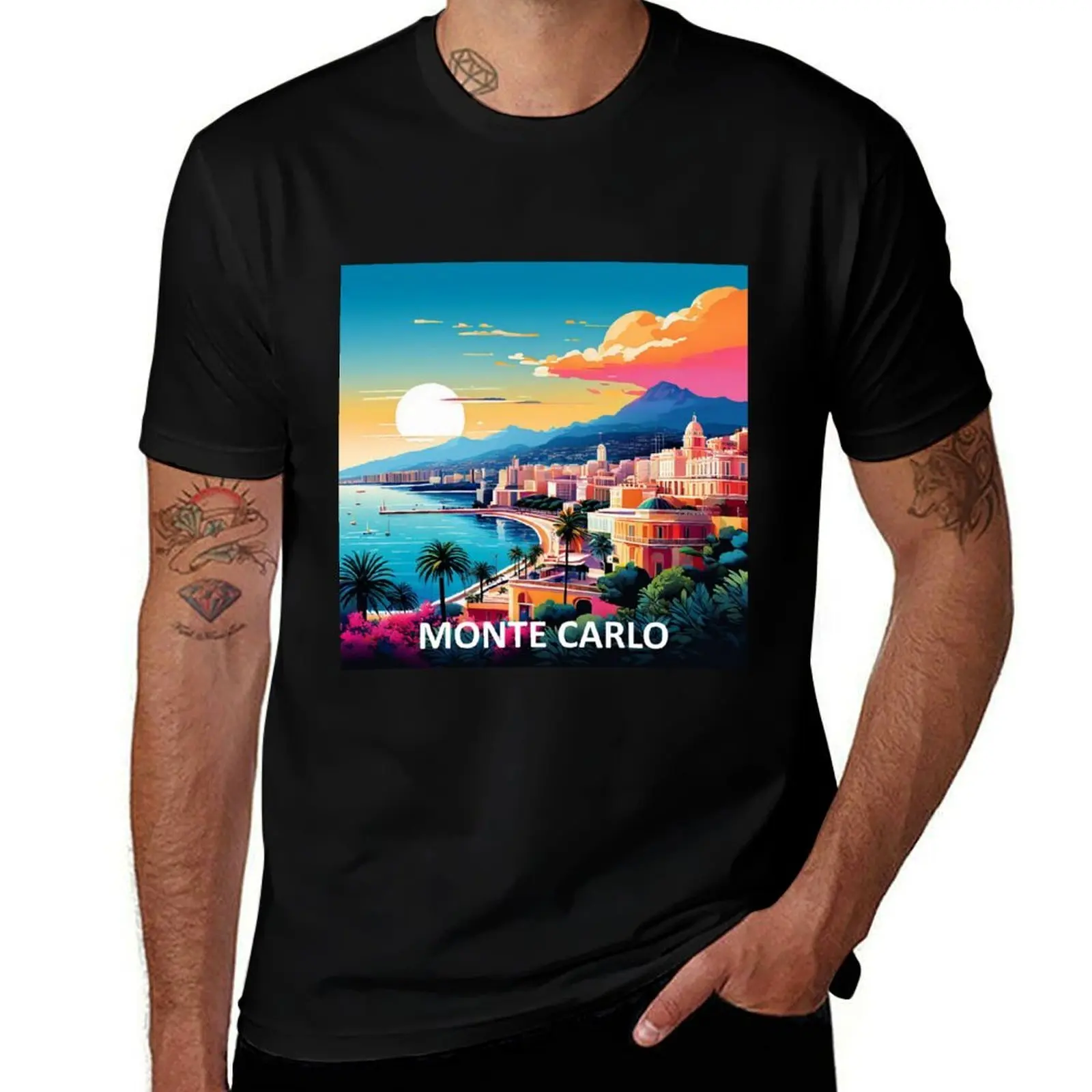 Monte Carlo. T-Shirt man t shirts for men T-Shirt