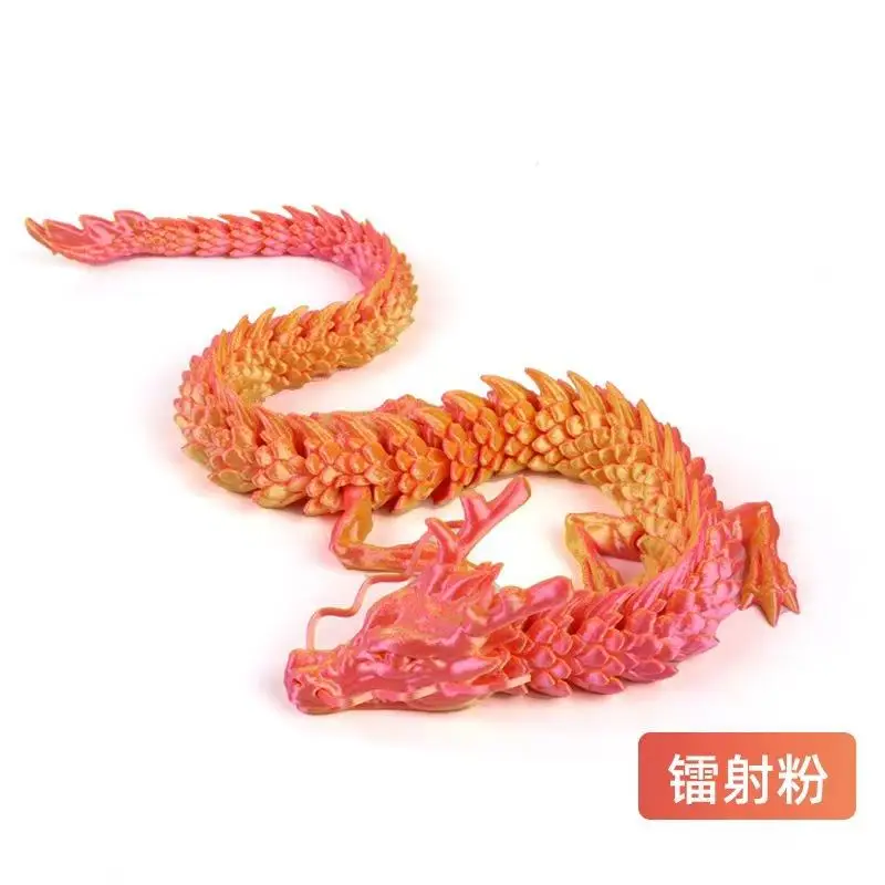 3D Printed Chinese Dragon 60CM 45CM 30CM Desktop Decoration Dragon Model Crafts Office Ornaments Gifts