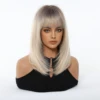 117670-7cbc60.jpg Blonde Unicorn Blonde Ombre Long Straight Synthetic Wig for Women with Bangs Heat Resistant Hair for Women Daily Party Cosplay