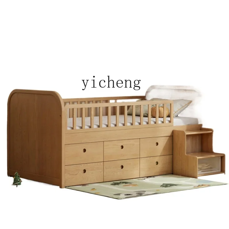 

XL solid wood children's bed simple multi-function storage half-height bed household combination bed