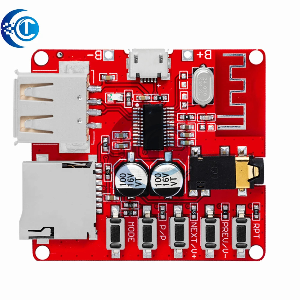 3 واط سيارة بلوتوث 4.1 MP3 WAV فك مجلس مكبر الصوت وحدة استقبال الصوت دعم USB/TF/U-DISK/IR التحكم عن بعد الأحمر #6