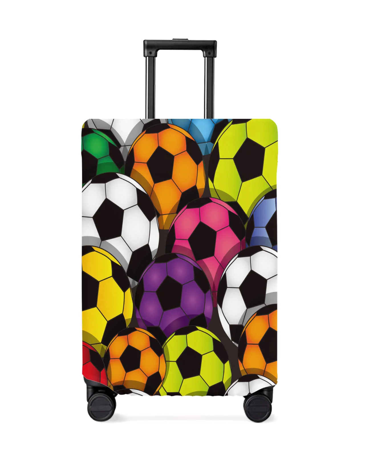 Socccer Football Colorful Travel Luggage Cover Elastic Baggage Cover For 18-32 Inch Suitcase Case Dust Cover Travel Accessories