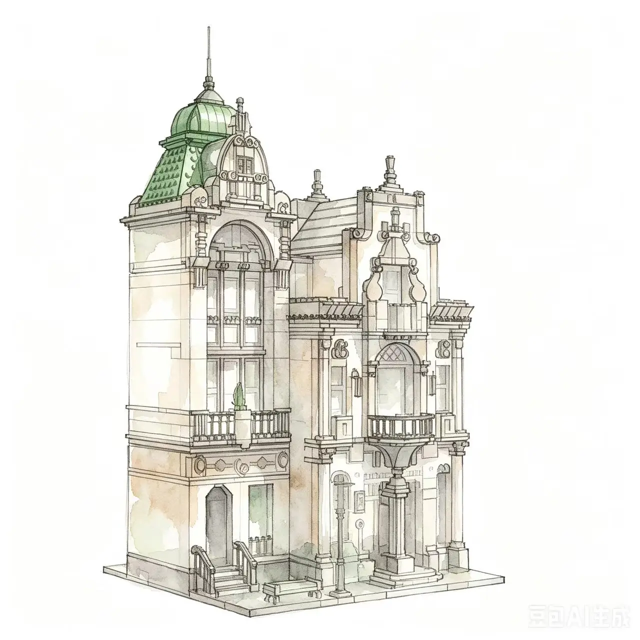 Post Office European Architecture Model Building Blocks 4560 pcs Modular MOC 89126 Bricks Set Gift Educational Toy