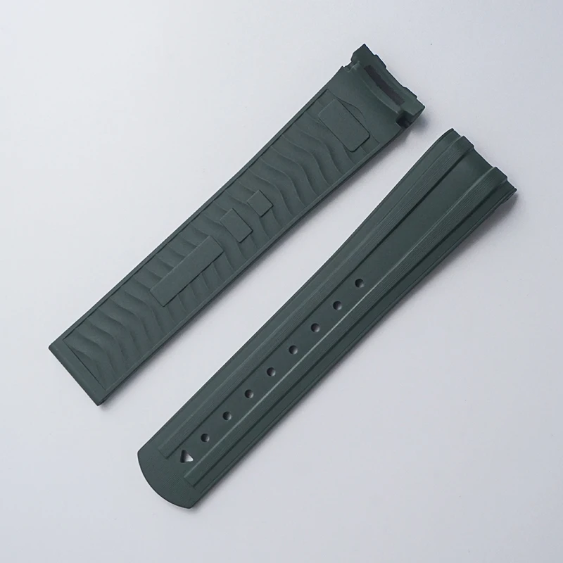 التصميم الأصلي 20 مم أوميغا سيماستر 300 حزام مطاطي معتمد من إدارة الغذاء والدواء، خيارات متعددة الألوان