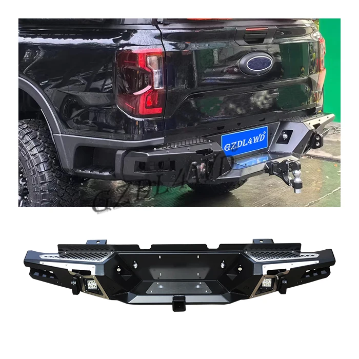 Factory Price 4WD Steel Rear Bumper for Ranger T9 2022 2023 High Quality 4x4 off-road rear bumper accessories