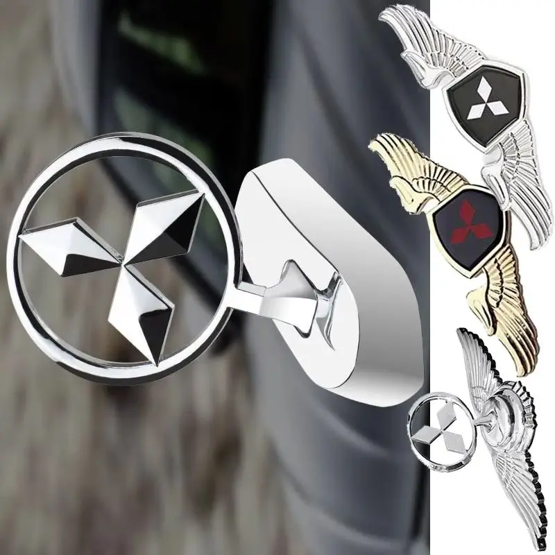 

Металлическая хромированная эмблема на передний капот автомобиля, наклейка для Mitsubishi ASX Lancer Cordia Pajero Outlander Eclipse Galant Mirage L200