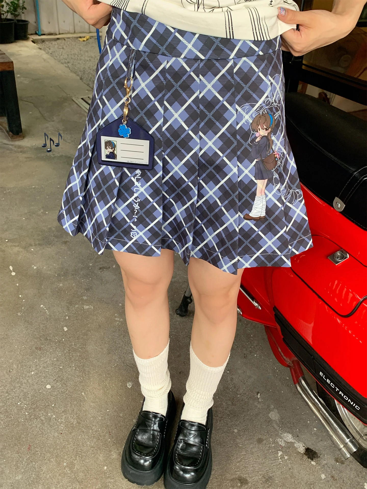 

Юбка-плиссе Academy Sle с эффектом похудения, из хлопка и полиэстера, с принтом и вышивкой, средняя посадка на талии, для девочек-подростков