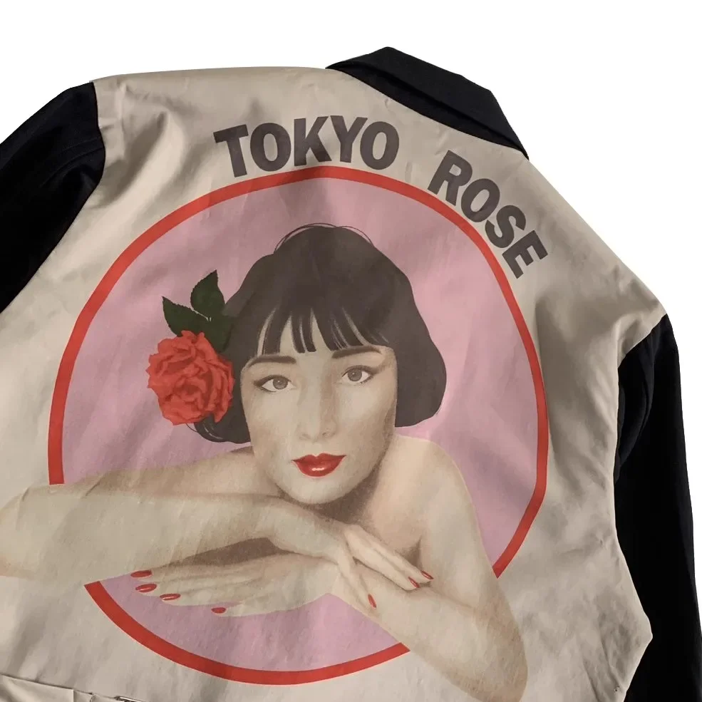 سترة YOJI OOAK TOKYO ROSE بتصميم أصلي من الصوف المطبوع للرجال سترة بسيطة للرجال #2