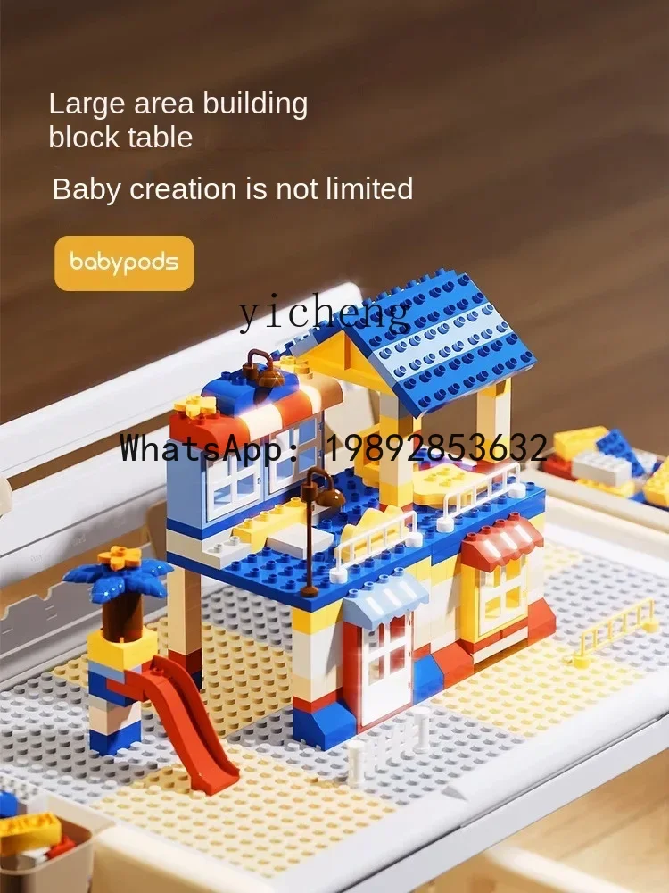 طاولات وكراسي للأطفال من AH، طاولة دراسة، مكتب طالب المدرسة الابتدائية، طاولة بناء مكتبية قابلة للتعديل #3