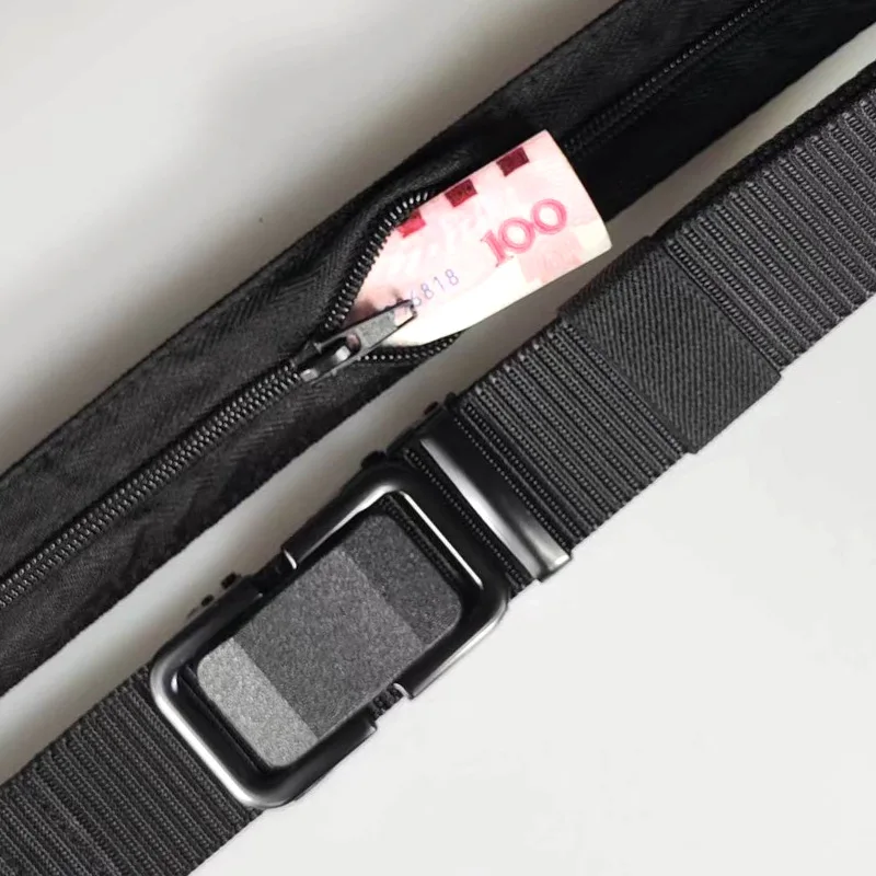 125cm Zipper Cash Anti Theft Belt Waist pack Men Secret Hiding Money Ticket Belt Women Outdoor Portable Hidden Cash Belts Wallet