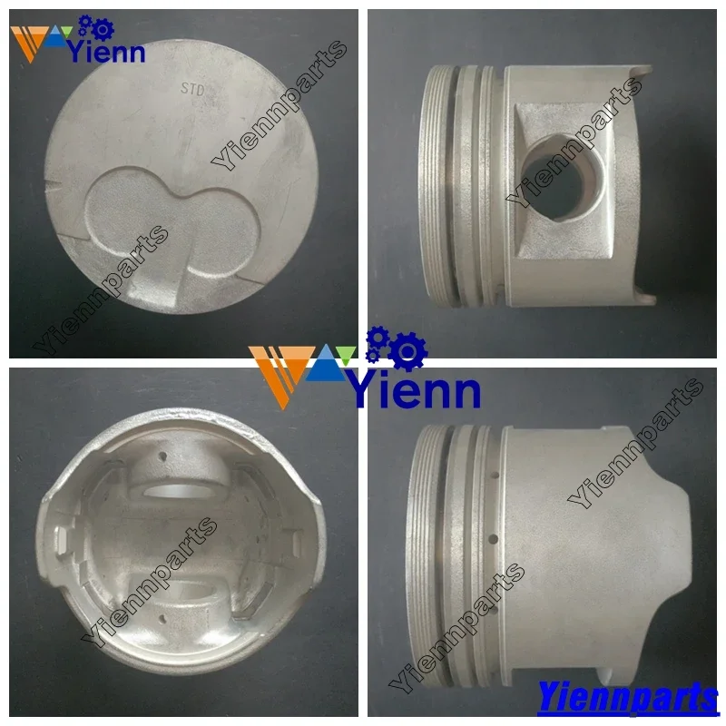 2L 2L-II 2LT Piston Assy & Pin Set 13101-54060 13101-54070 13101-54080 For Toyota Chaser Crown Corona MarkII Engine Parts