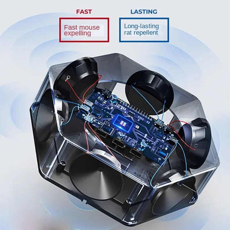 Ratten-angetriebenes Ultraschall-Hoch leistungs fahren abgeleitet Indoor starke Maus gelöscht Maus Laufwerk Maus