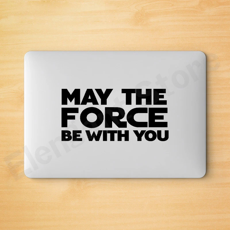 MAY THE FORCE BE WITH YOU Classic Movie Vinyl Stickers For Kids Room Home Decor Mural Decals Car Laptop Decoration