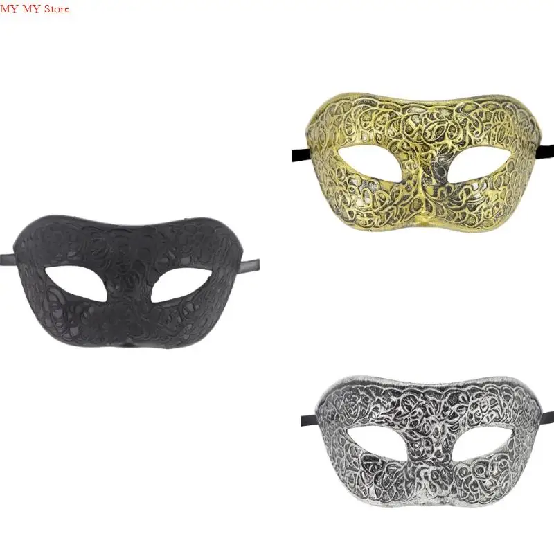 

N1HE Venetians Party Mask Mardi Gras Mask Half Face Mask Мужские маски