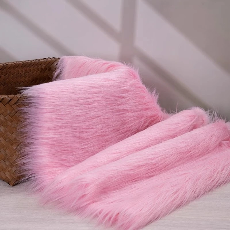 6cm Long Plush Fabric for Photo Prop Chair Decoration Background  Fabrics Cushion Toy Doll Cloth Diy Sewing Material - view 3