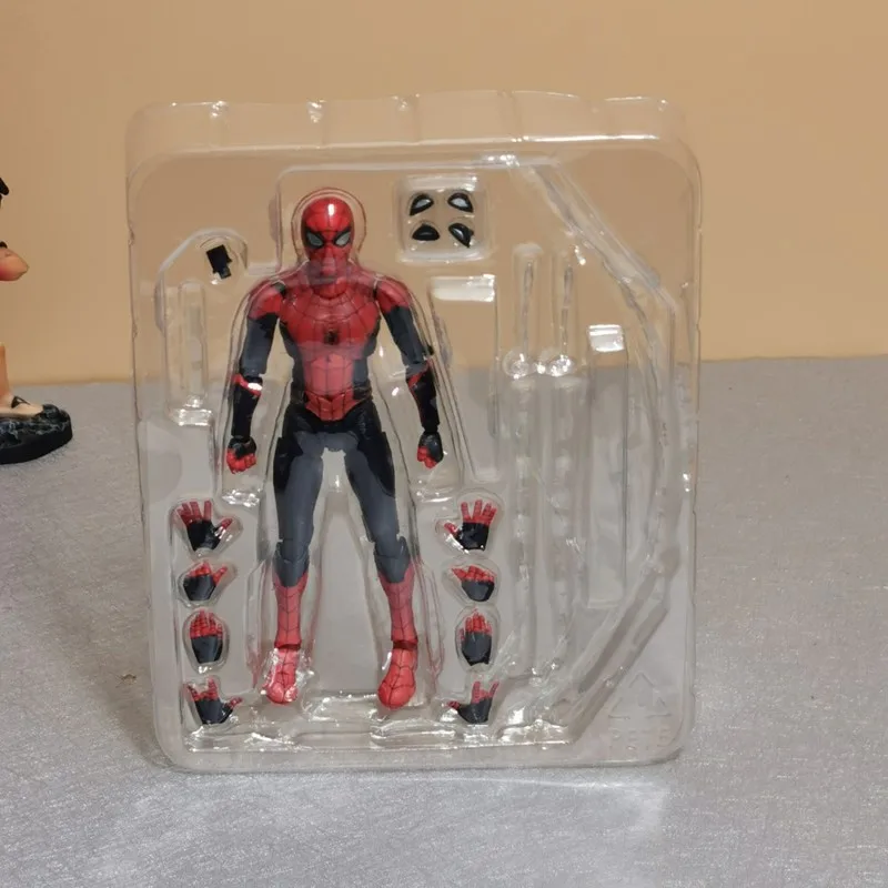 SHF Spider-Man 047 Collectible Action Figure Steel Spider-Man Back-to-School Season Gift Moveable Toy Figure Collectibles