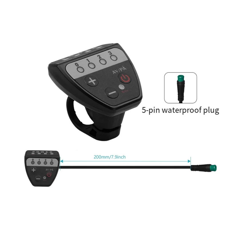 

AX83-электрический велосипед 36 В 48 В светодиодный G20 метр панель управления дисплей для Ebike 5-контактный водонепроницаемый разъем