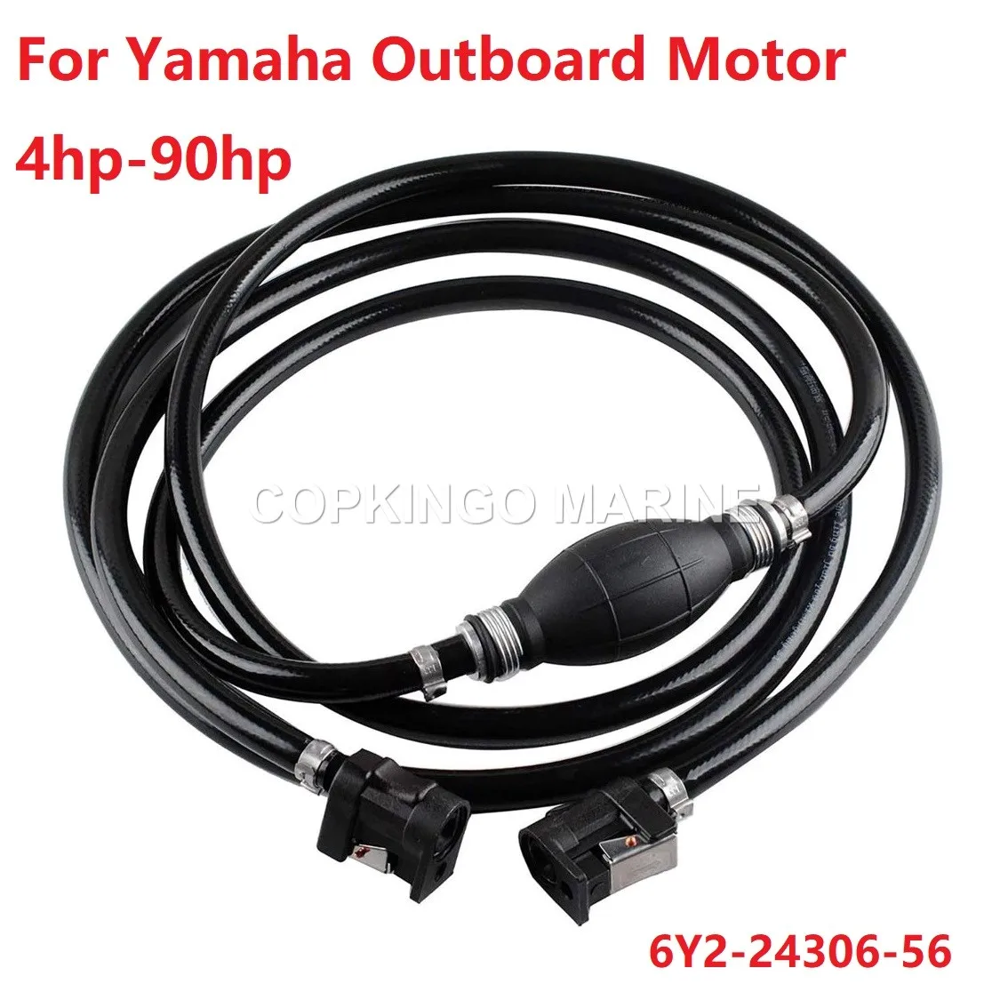 Boat Fuel Line Hose with Connector Assy for Yamaha outboard 4hp-90hp 6Y2-24306-56