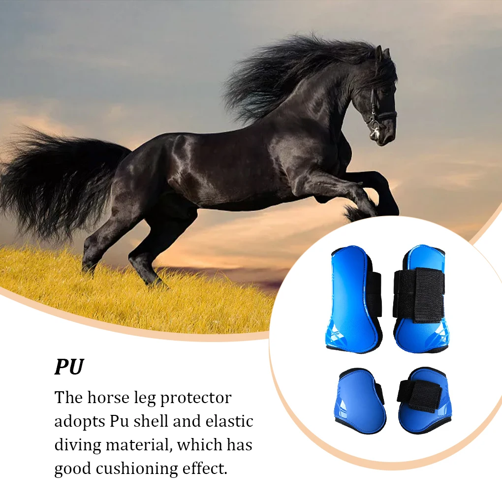 2 Pair Equestrian Supplies Front Hind Lightweight Protective Gear Wrist Pads