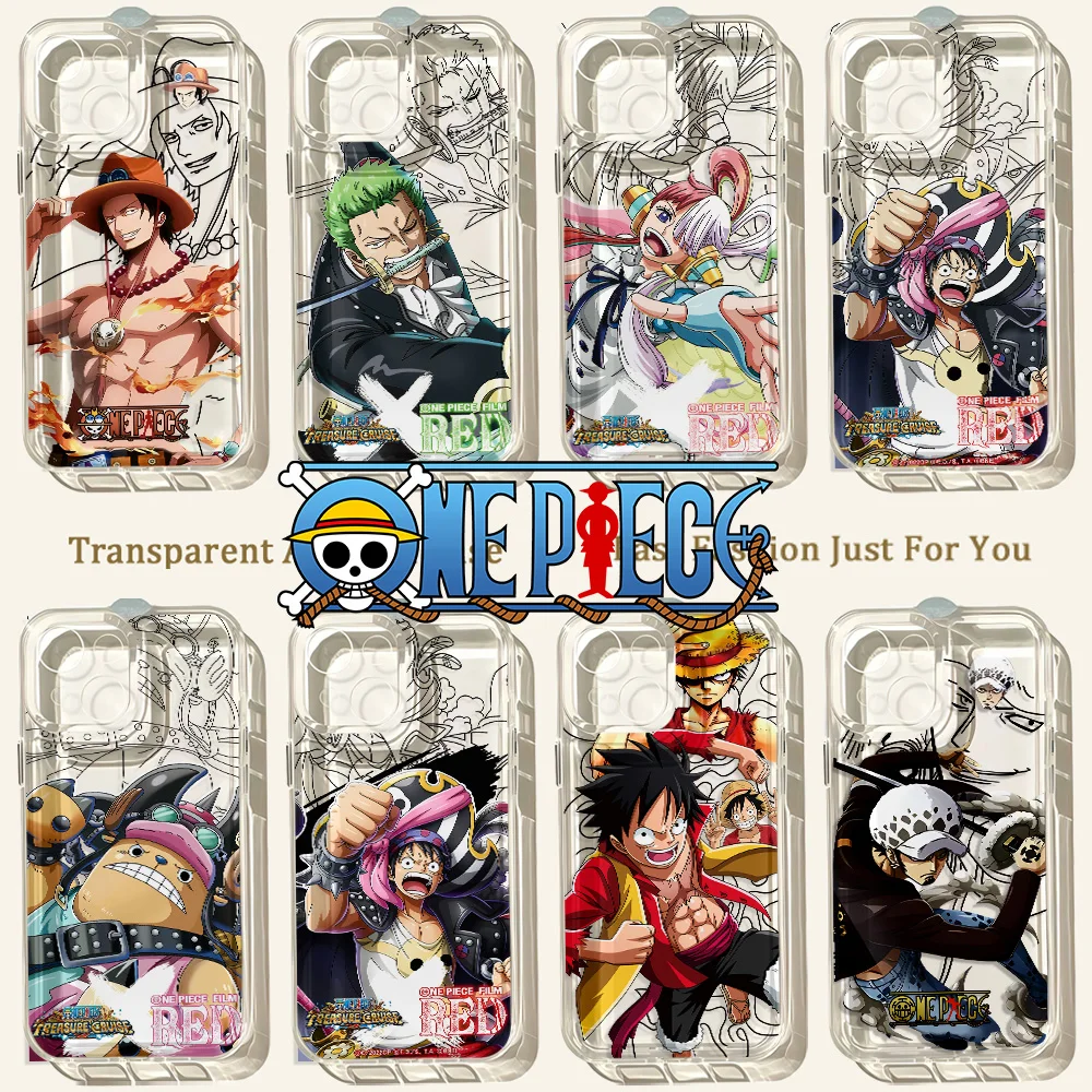 HOT Anime Ones Pieces Phone Case For Samsung Galaxy S26 S25 S24 S23 S22 S21 S20 FE Note20 Note10 Edge Plus Ultra Lite 5G Clear