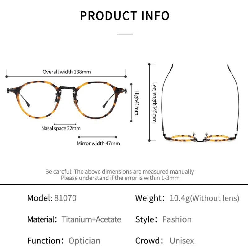 STYLENS Acetate Sheet Pure Titanium Prescription Eyewear Retro Designed Carved Male Female Anti Blue Progressive Eyewear 81070 - Image 6