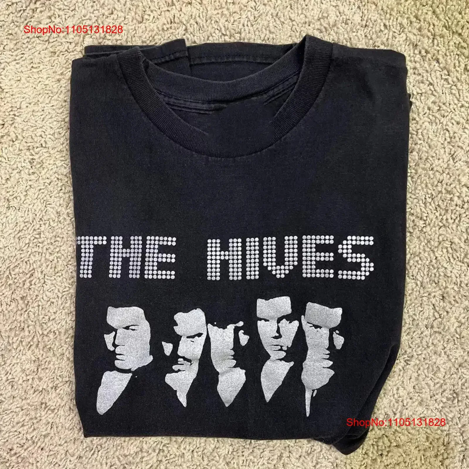 The Hives Band T Shirt Fruit of Loom Heavy Cotton BT922 vintage Washed graphic Casual Comfortable Top For Everyday Wear