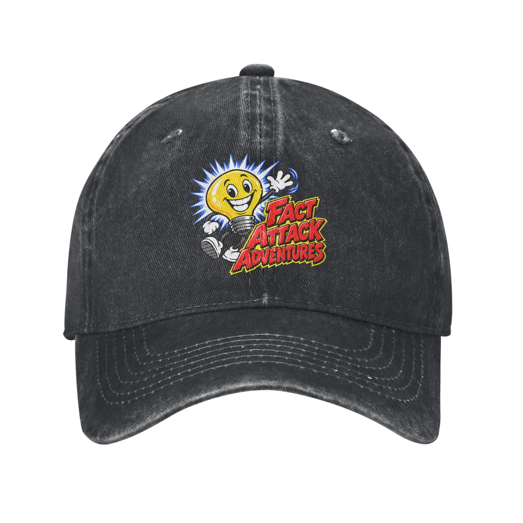 Fact Attack Adventures Casual Baseball Cap Summer  Trucker Hat Sun Visor Hunting Camping Hip Hop Hats Unisex-Teens Baseball Caps