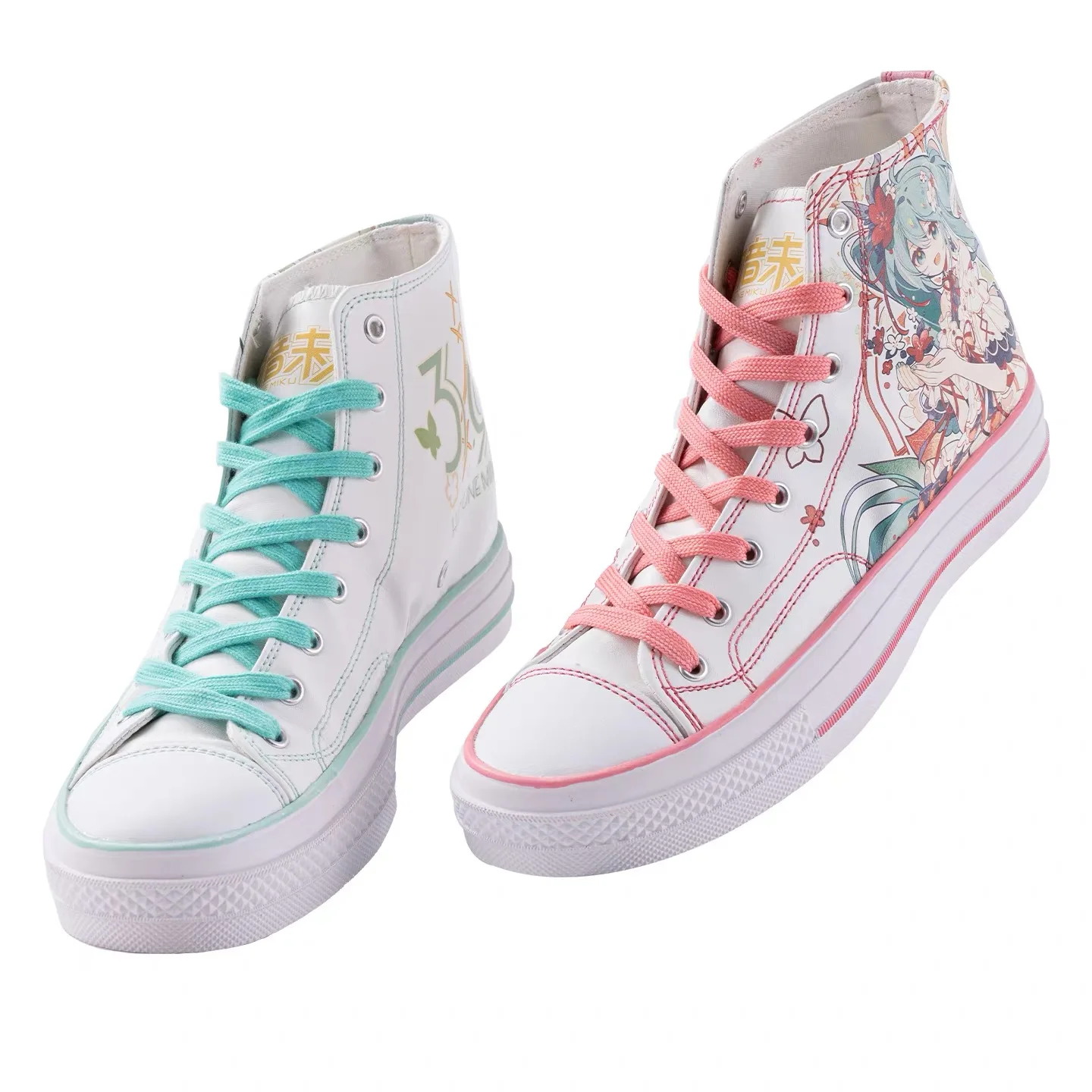 الأصلي مويو هاتسون ميكو أحذية للنساء الرجال عادية الدانتيل يصل أحذية رياضية من قماش القنب سيدة حذاء مسطح أنيمي Vocaloid تأثيري الأحذية #3
