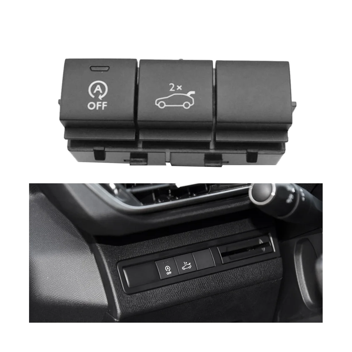 Car Lock Switch Button Rear Trunk Opening Switch for 4008 5008 2016-2019 98196074ZD