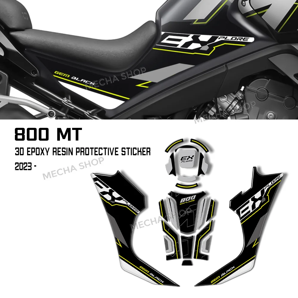 

Для мотоцикла CFMoto 800MT Limited Edition 2023-2024: Комплект защитных 3D-наклеек из смолы