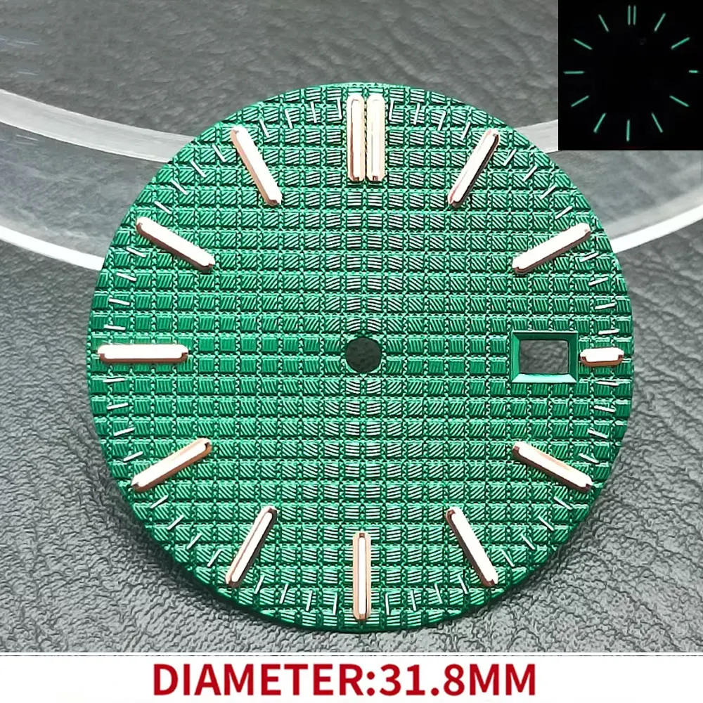 قرص ساعة معقمة لساعة اليد ، تقويم فردي ، قرص معدل ، إكسسوارات حركة NH35 ، قطر #6