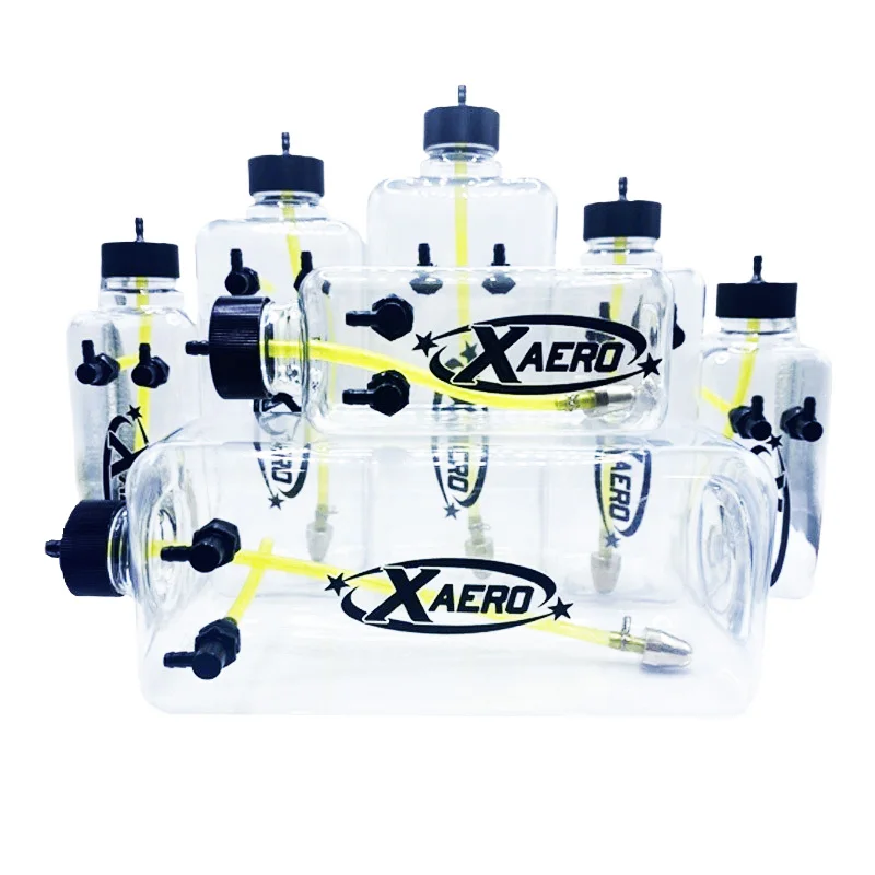 XAERO Przezroczysty Plastikowy Kwadratowy Zbiornik na Paliwo Butelka 260/300/360/500/700/1000/1500 ML/CC do Modeli Samolotów Nitro na Gaz